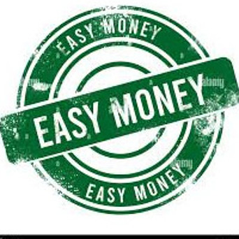 gettingrichtoday.com - sign that says easy money on it.