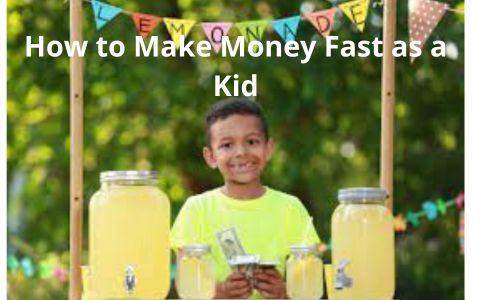 Kid at a lemonade stand