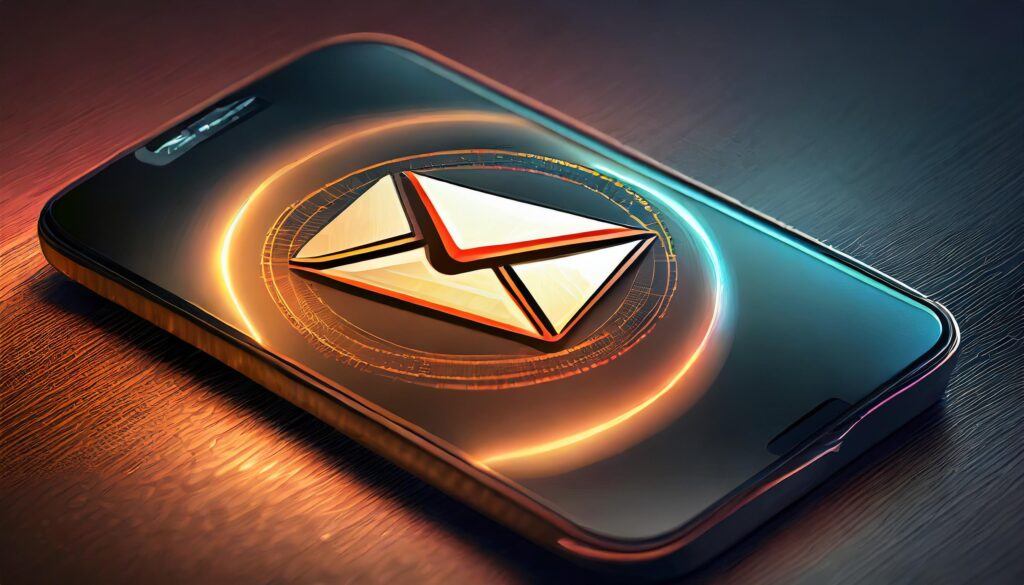 The Benefits Of Building An Email List For Affiliate Marketing 6 An email, or an mail Icon, showing up on a screen, a phone