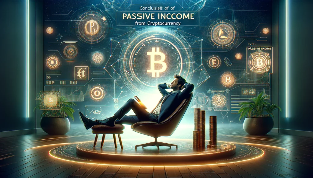 How To Get A Passive Income From Crypto-Crypto stats and a guy relaxing on a chair