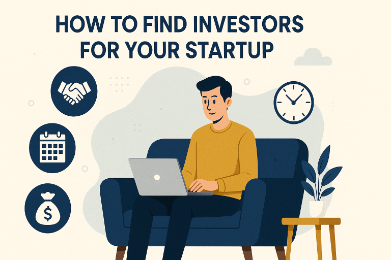 An animated picture of a guy sitting in his couch working on his laptop