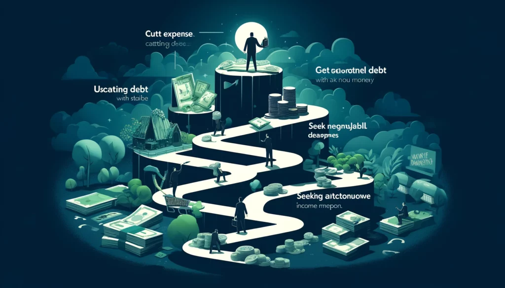 How to pay off debt with no money-5 steps